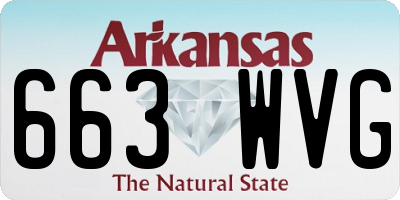 AR license plate 663WVG