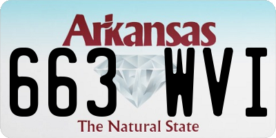 AR license plate 663WVI