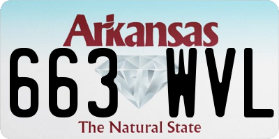 AR license plate 663WVL