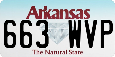 AR license plate 663WVP