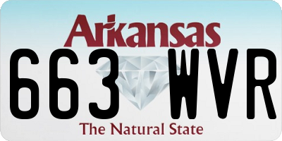AR license plate 663WVR