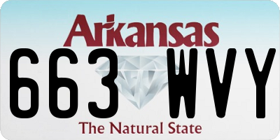 AR license plate 663WVY