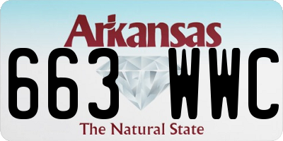 AR license plate 663WWC