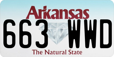 AR license plate 663WWD