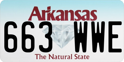 AR license plate 663WWE