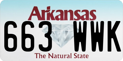 AR license plate 663WWK