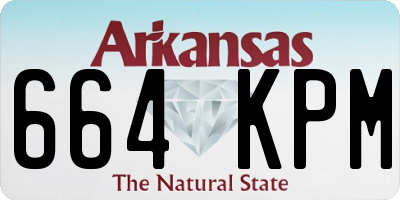 AR license plate 664KPM