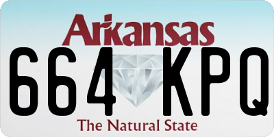 AR license plate 664KPQ