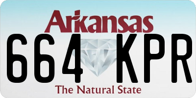 AR license plate 664KPR