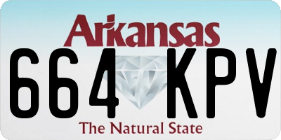 AR license plate 664KPV