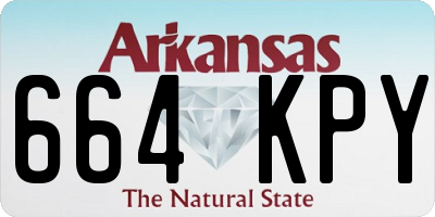 AR license plate 664KPY