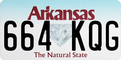 AR license plate 664KQG