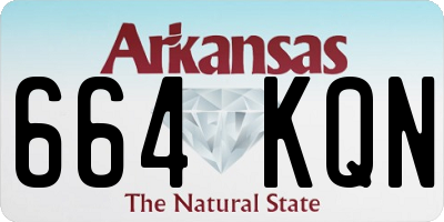 AR license plate 664KQN