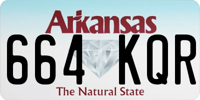 AR license plate 664KQR