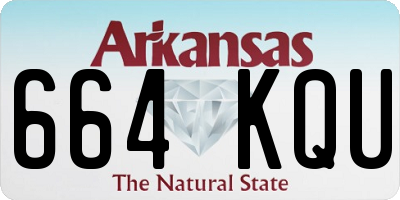AR license plate 664KQU