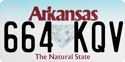 AR license plate 664KQV