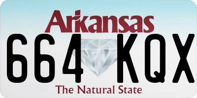 AR license plate 664KQX