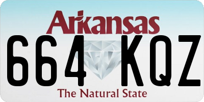AR license plate 664KQZ