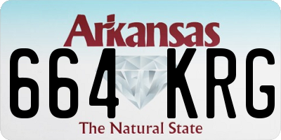 AR license plate 664KRG