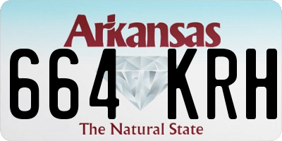AR license plate 664KRH