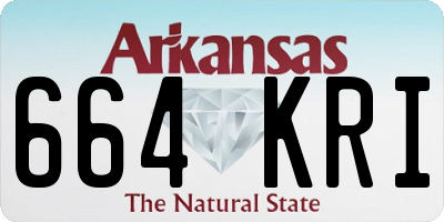 AR license plate 664KRI