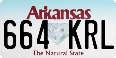 AR license plate 664KRL