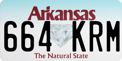 AR license plate 664KRM