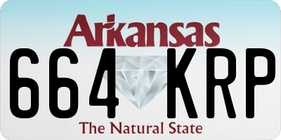 AR license plate 664KRP