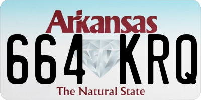 AR license plate 664KRQ