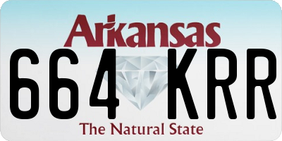AR license plate 664KRR