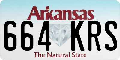 AR license plate 664KRS