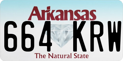 AR license plate 664KRW