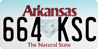 AR license plate 664KSC