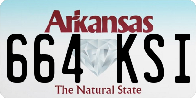 AR license plate 664KSI