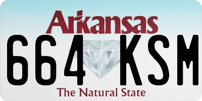 AR license plate 664KSM