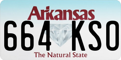 AR license plate 664KSO