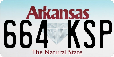 AR license plate 664KSP