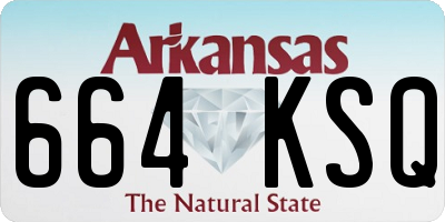 AR license plate 664KSQ