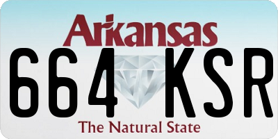 AR license plate 664KSR