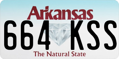 AR license plate 664KSS