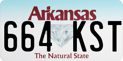 AR license plate 664KST