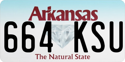 AR license plate 664KSU