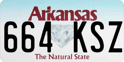 AR license plate 664KSZ