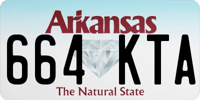 AR license plate 664KTA