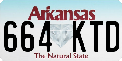 AR license plate 664KTD