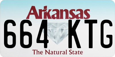 AR license plate 664KTG