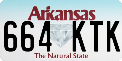 AR license plate 664KTK