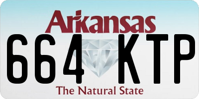 AR license plate 664KTP