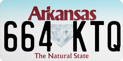 AR license plate 664KTQ