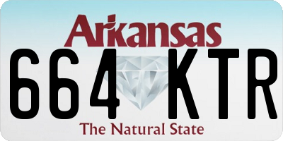 AR license plate 664KTR